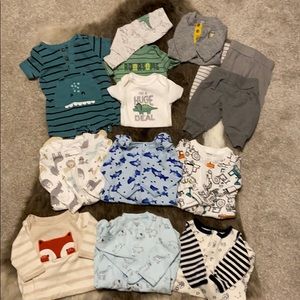 Lot of boys newborn items